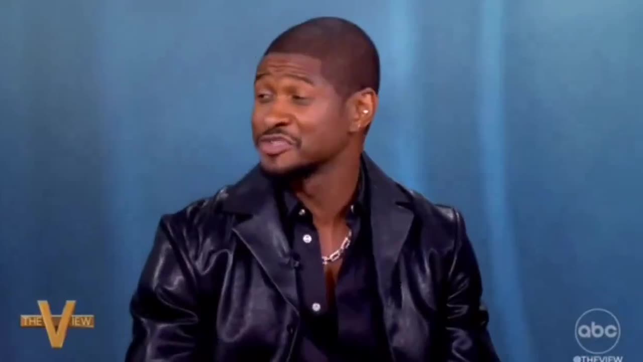 Usher shuts down Joy Behar on The View when she tries to get him to say he’ll vote for Kamala