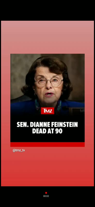 Rip Dianne Feinstein blame democrats for that 10/3/23