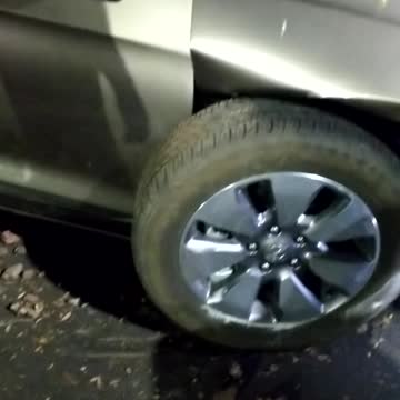 Doing donuts in parking lot.