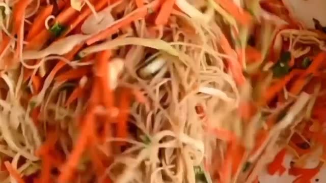 Vermicelli Noodle Salad with Air Fryer Tofu🍜🥗