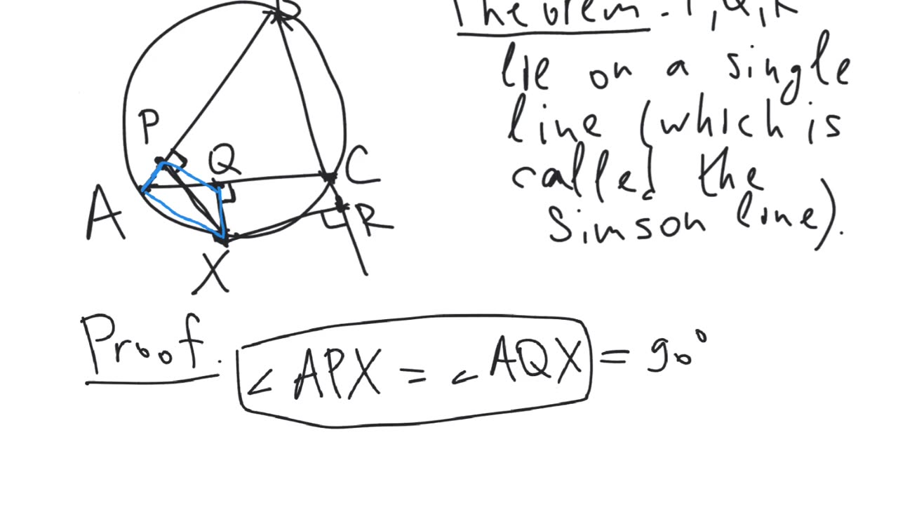 The Simson line | plane geometry | intermediate level