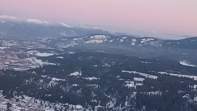 Winter flying in the valley