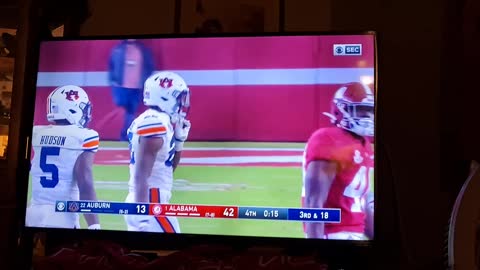 Bama 42 Auburn 13