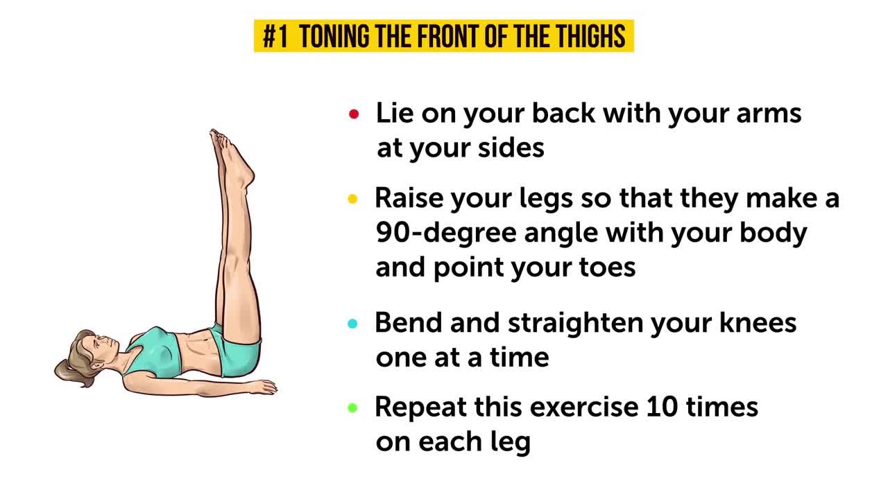 3-Minute Workout Before Sleep to Slim Down Your Legs