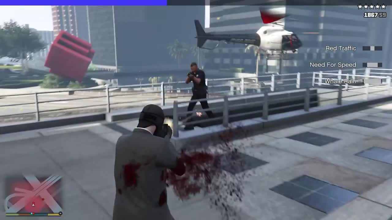 did an entire heist with the GTA V Chaos mod