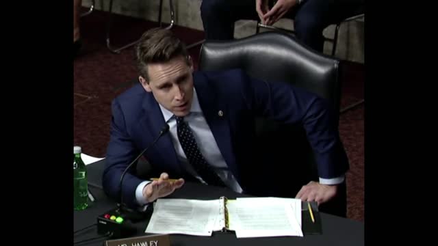 Sen. Josh Hawley BLASTS biden Official For Blaming Higher Gas Prices on Putin