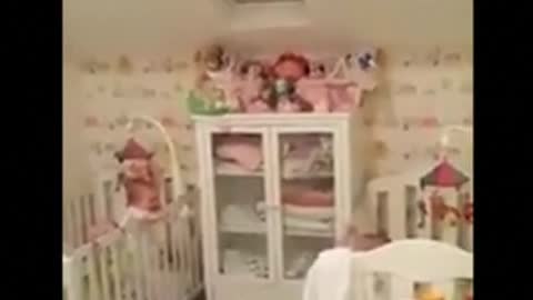 Babies get the giggles playing peek-a-boo