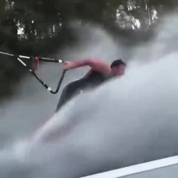 He was too smooth with it -- stunt in water