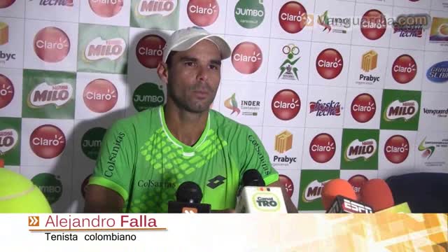 Falla no falló y avanzó a segunda ronda del Claro Open de Tenis de Bucaramanga