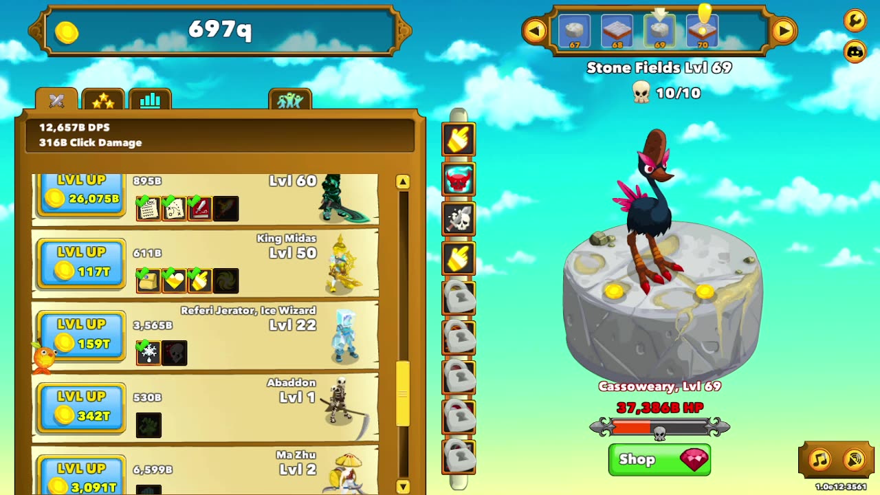 Insane Clicker heroes gameplay