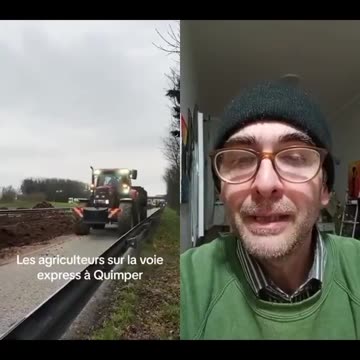 #FarmersProtest #France The farmers' provocation