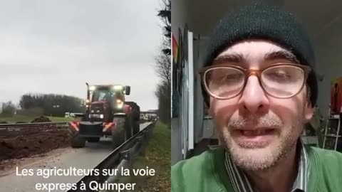 #FarmersProtest #France The farmers' provocation