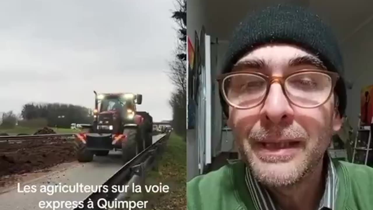 #FarmersProtest #France The farmers' provocation