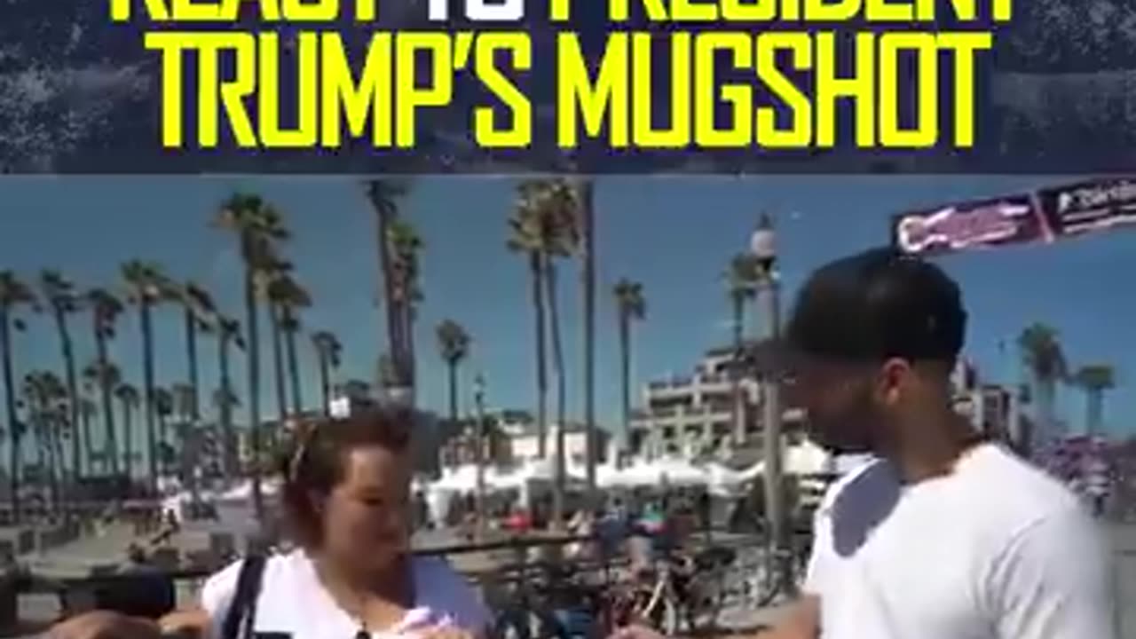 Californians REACT To President Trump's Mugshot.