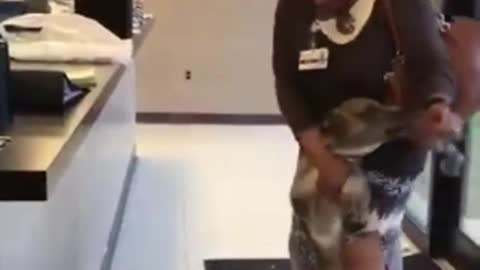 Women Reunited With Her Dog
