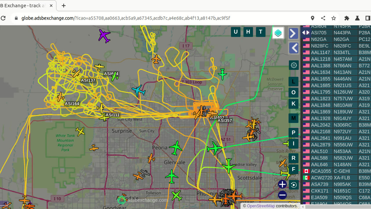 Skywest Bird Nazi stuck over Morristown N745PA - Feb 10th 2024 -2:19pm