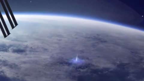 the ISS filmed blue jets - the rarest lightning, shooting into the stratosphere