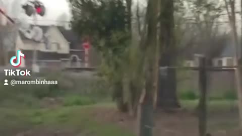 TRAIN COLLIDES WITH TRUCK😲