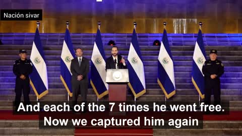 El Salvador declares war on gangs and crime. Nayib Bukele addresses new graduates.