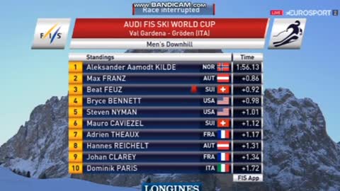 Pad skijaša Marca Gisina