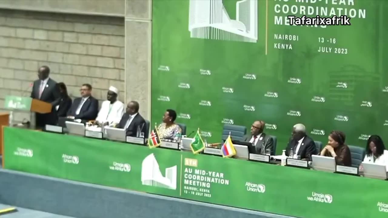 President Ruto of Kenya smashing imperialism on its head