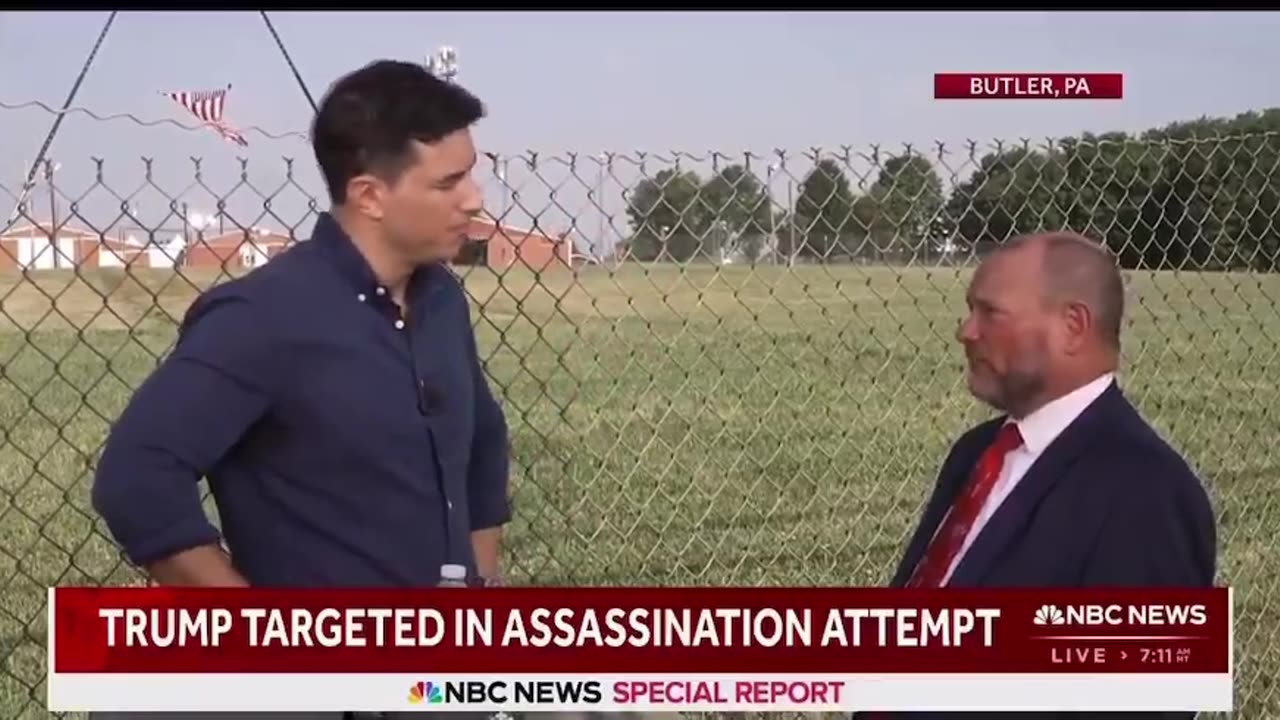 Law enforcement was reportedly in the building where the assassin was.