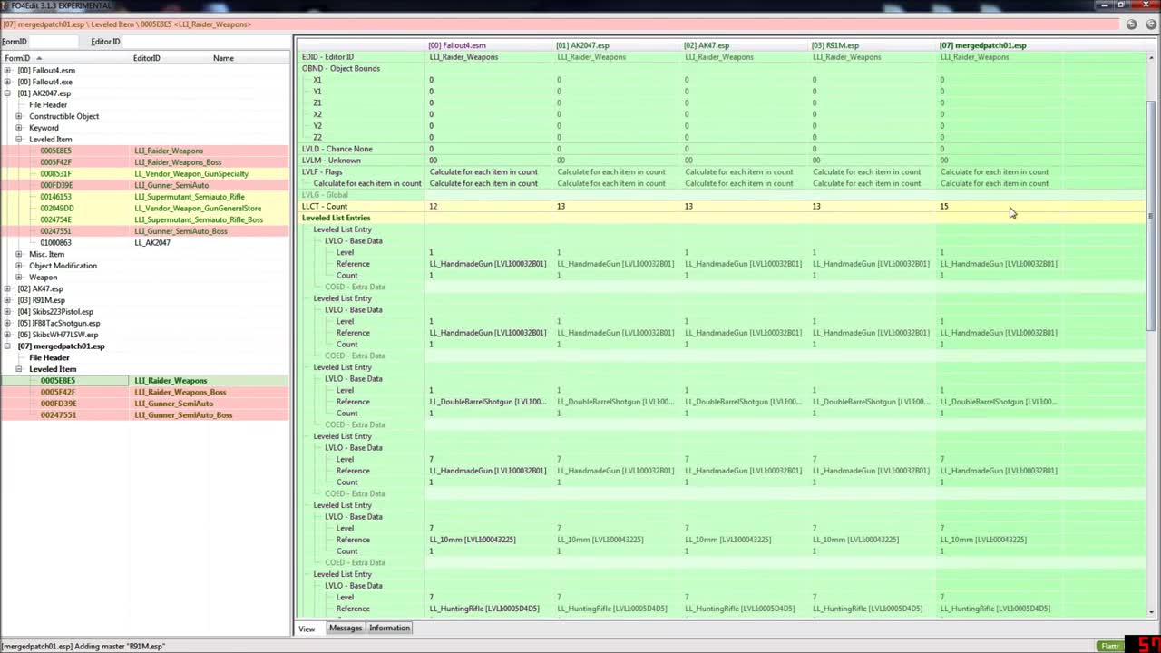 Fallout 4 modding tutorial: How to merge Leveled lists manually with FO4Edit