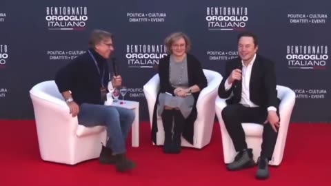 Elon Musk in Italy: "Please don't import the woke mind virus" from America: "It divides people."