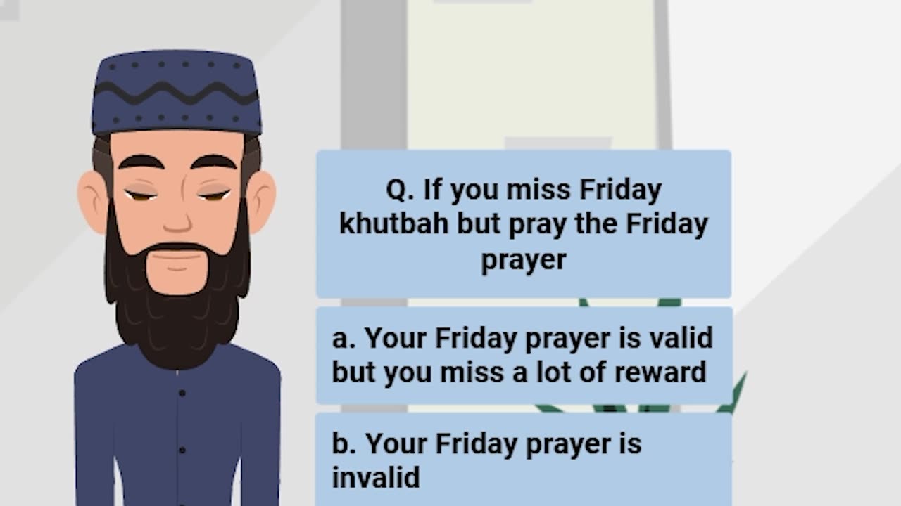 Q. If you miss Friday khutbah but pray the Friday prayer | #hadith #islam #muslim |