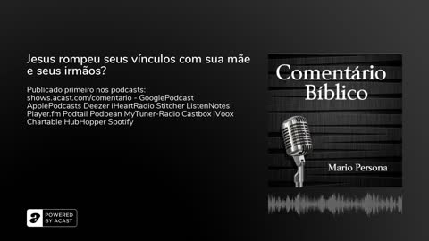 Jesus rompeu seus vínculos com sua mãe e seus irmãos? Evangelho de Lucas - Mario Persona