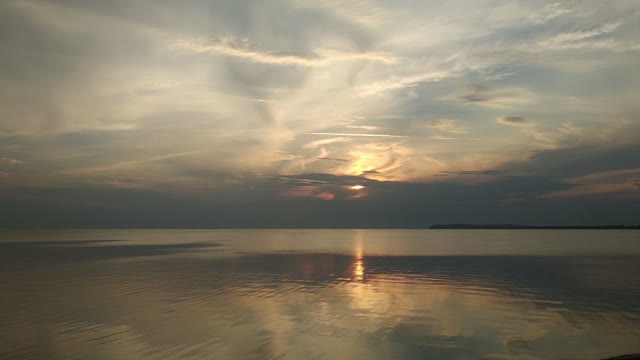 beach sunset, sounds of waves