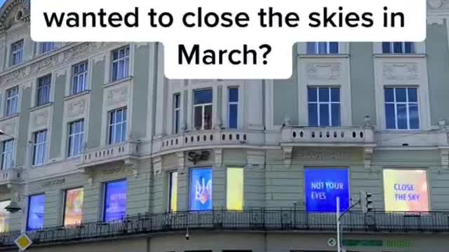 Remember how Ukraine wanted to close the skies in March?