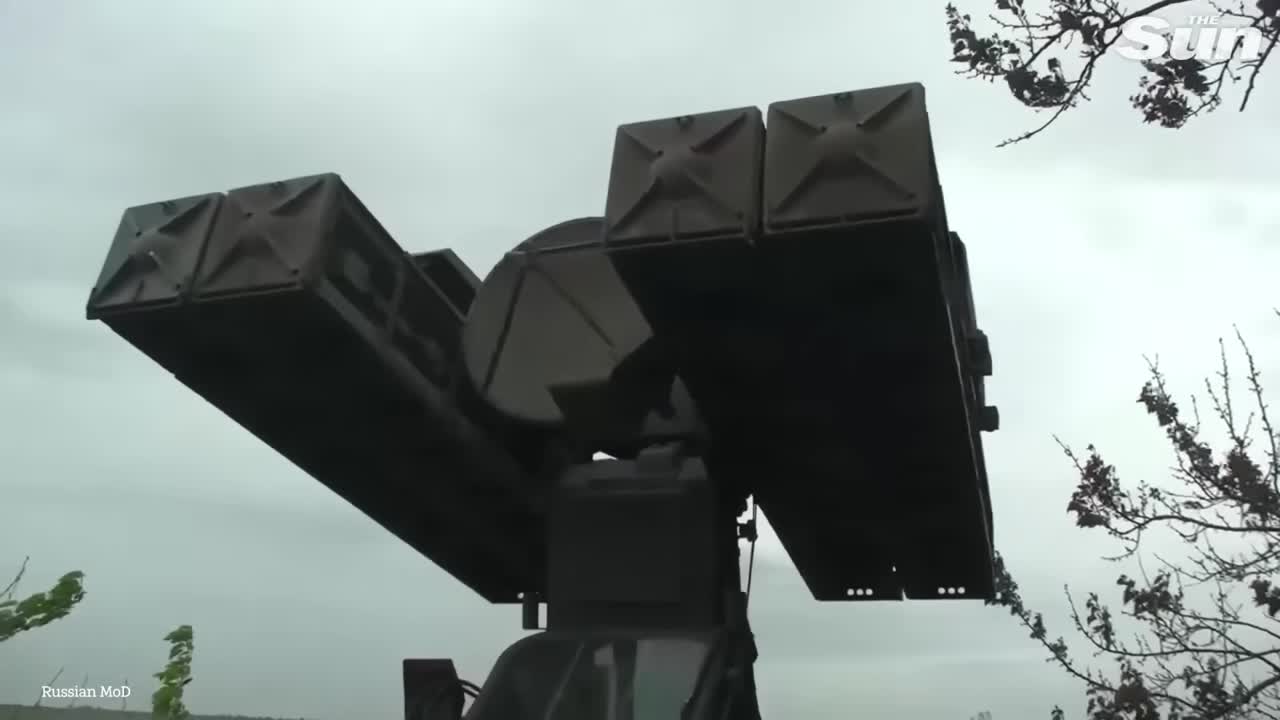 Russian missile destroys Ukrainian drone with precision shot