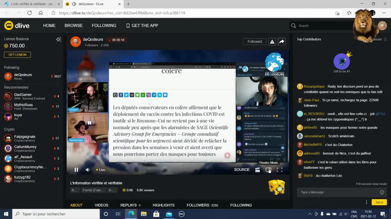 DQD 12 Février 2021