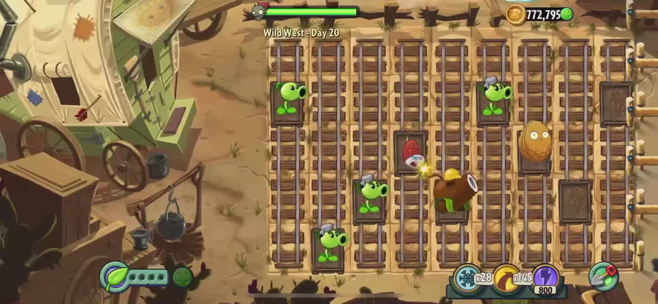 Plants vs Zombies 2 Wild West - Day 20