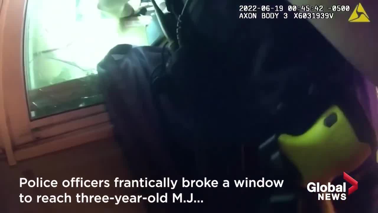 3 year old rescued from burning building in Wisconsin in dramatic bodycam footage