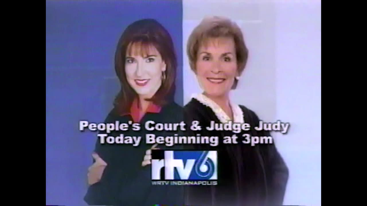 July 27, 2001 - WRTV Promos for 'Inside Indiana Business' 'People's Court' 'Judge Judy'