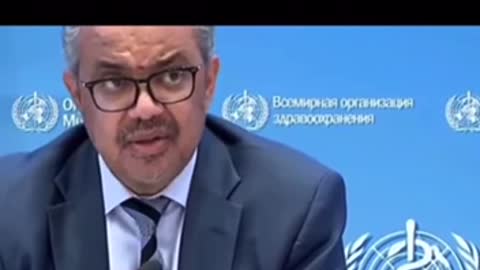 Tedros slip of the tongue?