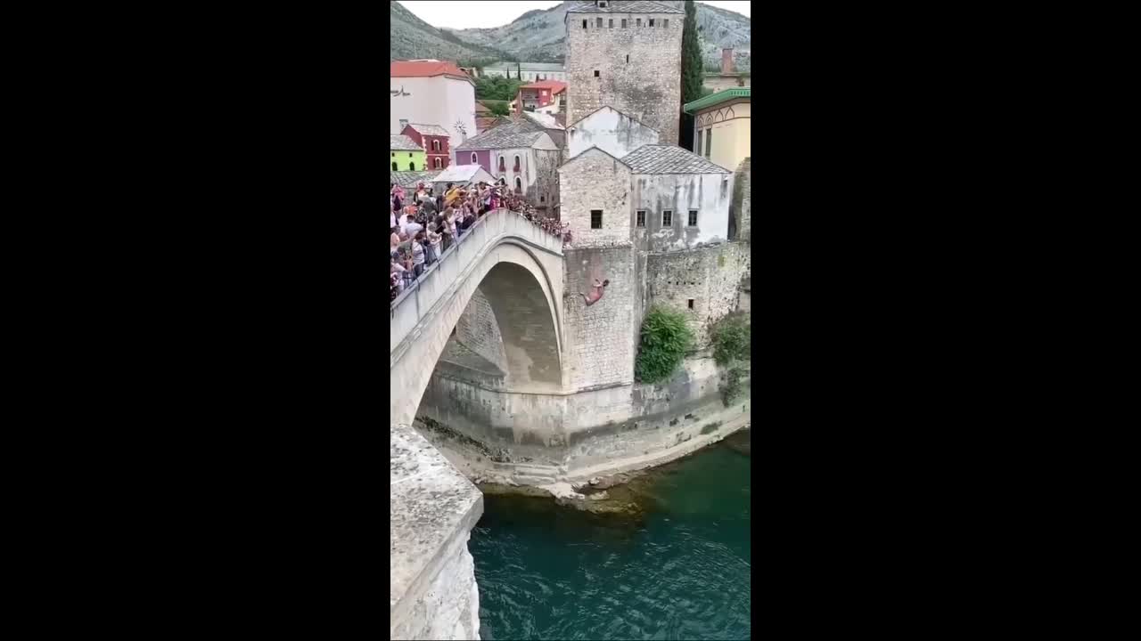 What An unbelievable Jump From The Bridge