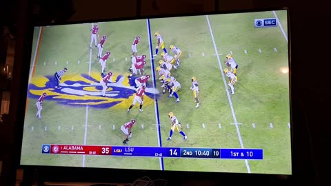 Bama 38 LSU 13