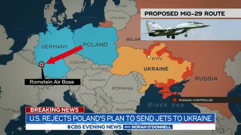 U.S. rejects Poland's plan to send jets to Ukraine