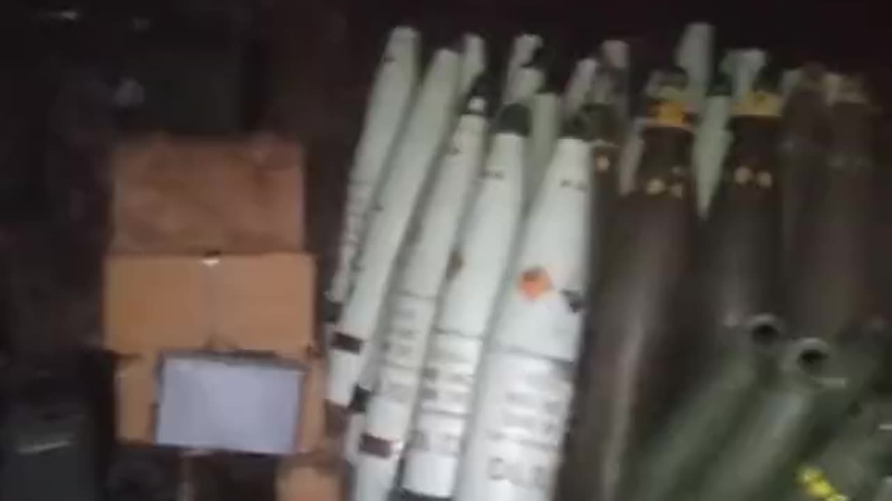 Ukrainians Show Off Part of Underground Munitions Depot