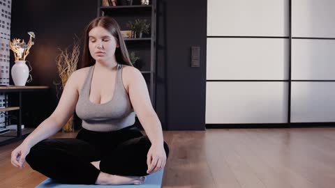 Cute girl Meditation