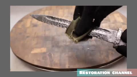 Restoring German WWI Mauser K98 bayonet. Knife restoration