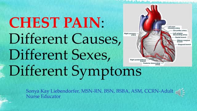 CHEST PAIN: Different Causes, Different Sexes, Different Symptoms