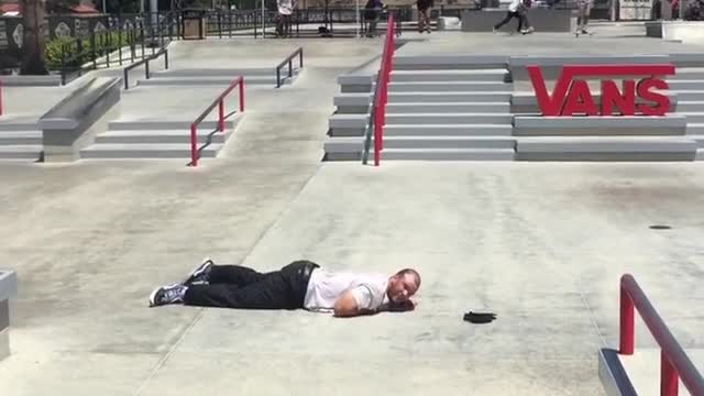 Collab copyright protection - skateboarding rail jump fall fail