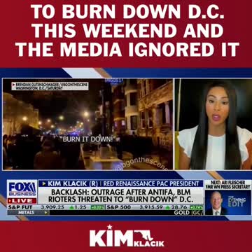 BLM Antifa threaten to burn down DC