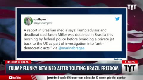 Trump Flunky Jason Miller DETAINED In Brazil