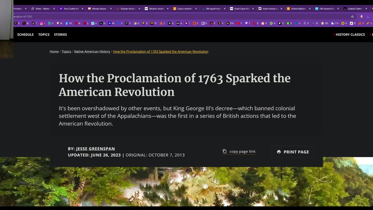 THe proclamation of 1763 is the biggest reason for the revolutionary War