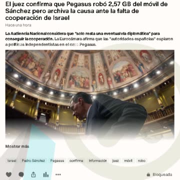 El juez confirma que Pegasus robó 2,57 GB del móvil de Sánchez